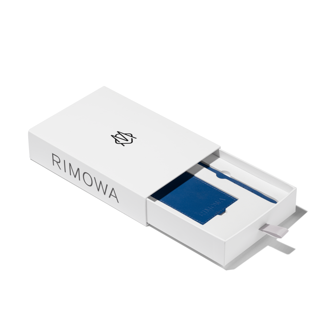 Display Rimowa E Tag Ocean Blue Personalized Leather Luggage